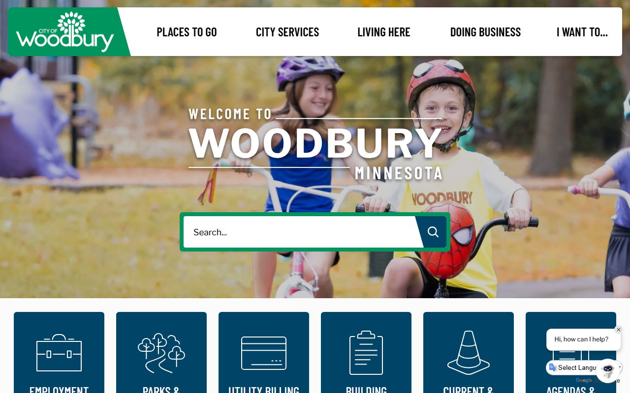 Woodbury city homepage for marriage records