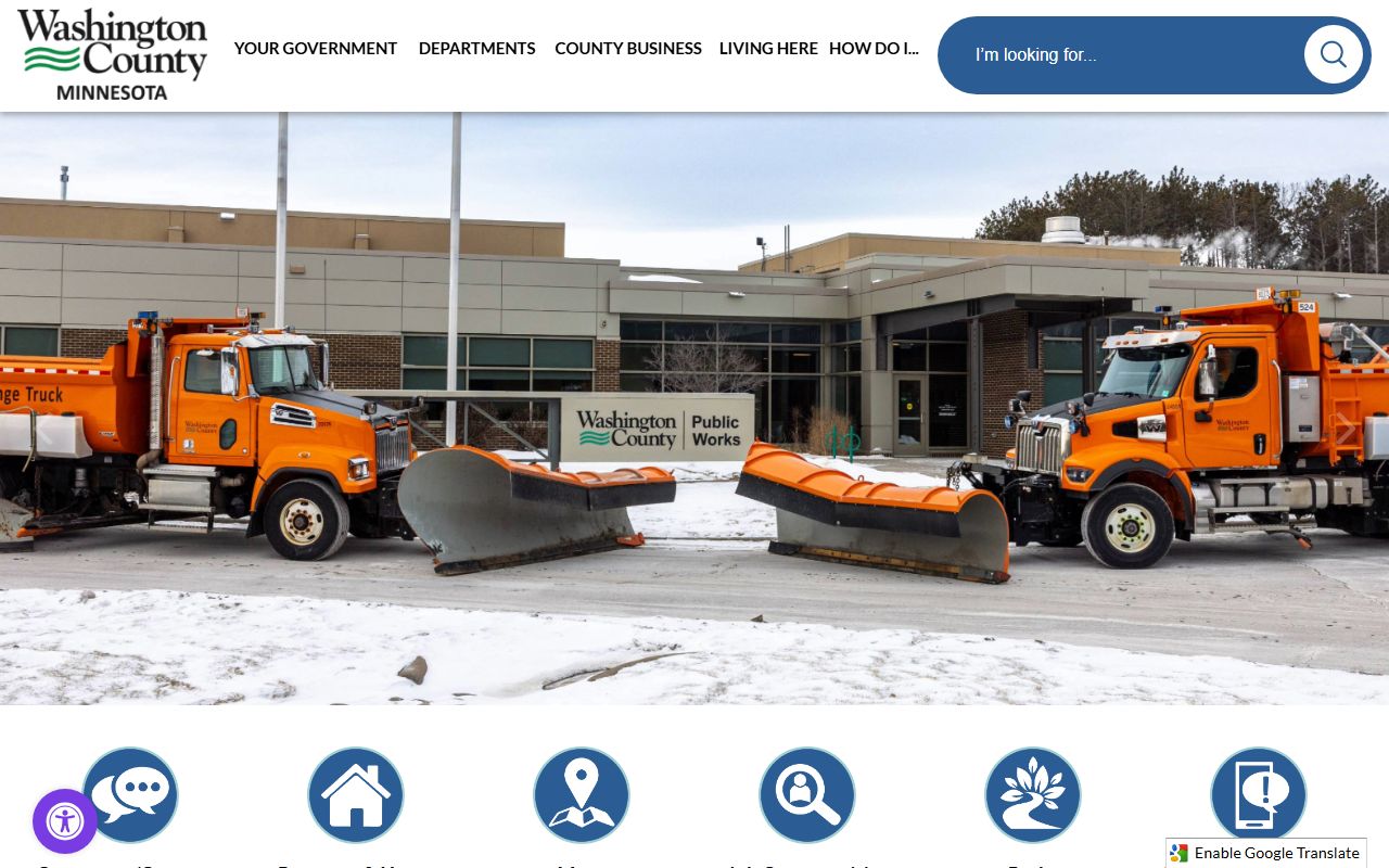 Washington County homepage for Washington County marriage records